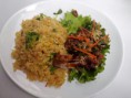 riz sauté au paté de poulet